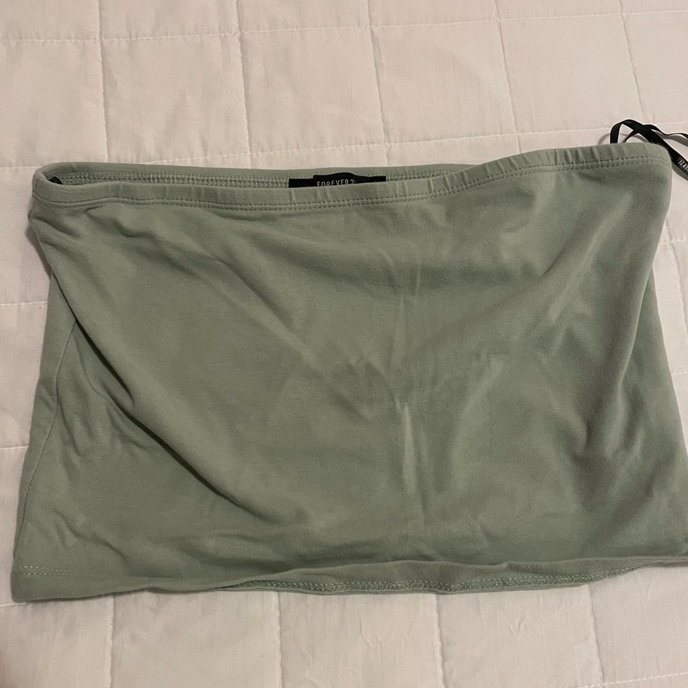 Forever 21 Sage Green Crop Top